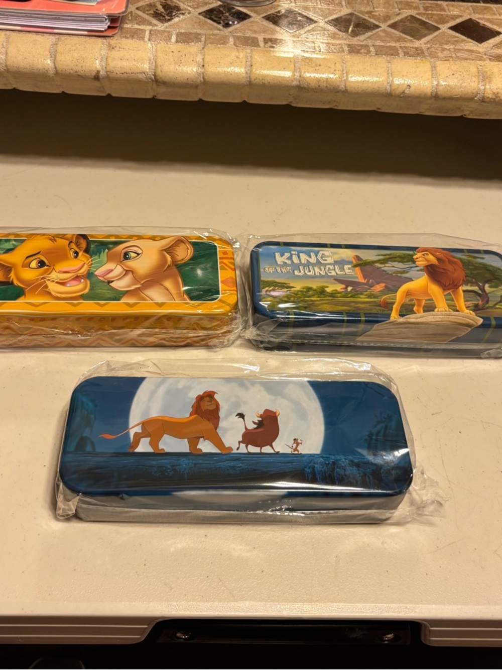 Disney The Lion King Blue Metal Pencil Case-tray. Pick one & let me know which 1 - Picture 2 of 7